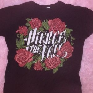 Pierce The Veil Rose Band Tee Shirt Size Medium